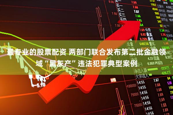 最专业的股票配资 两部门联合发布第二批金融领域“黑灰产”违法犯罪典型案例
